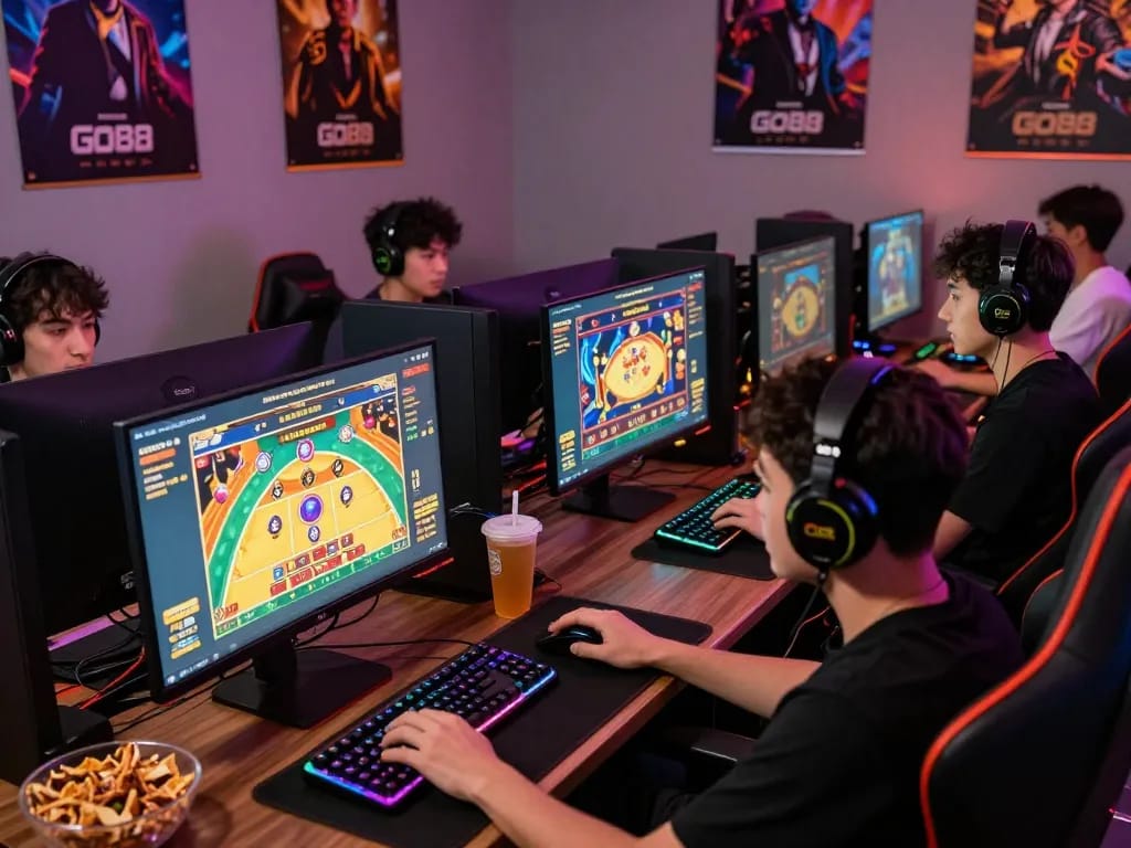Players experiencing the thrill of tải go88 in an immersive online gaming environment with advanced setups.