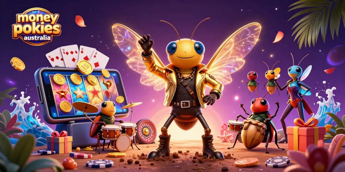 Spin to win on real money pokies Australia with excitement from colorful slots and animated characters.