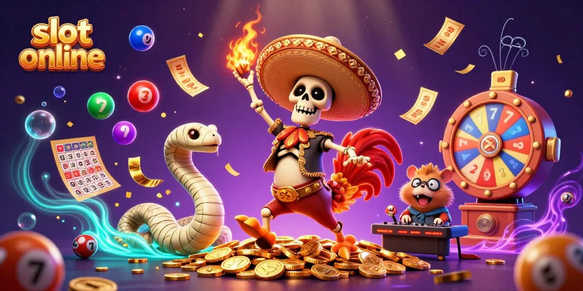 Experience thrilling wins with engaging slot online gameplay featuring colorful characters and dynamic elements.