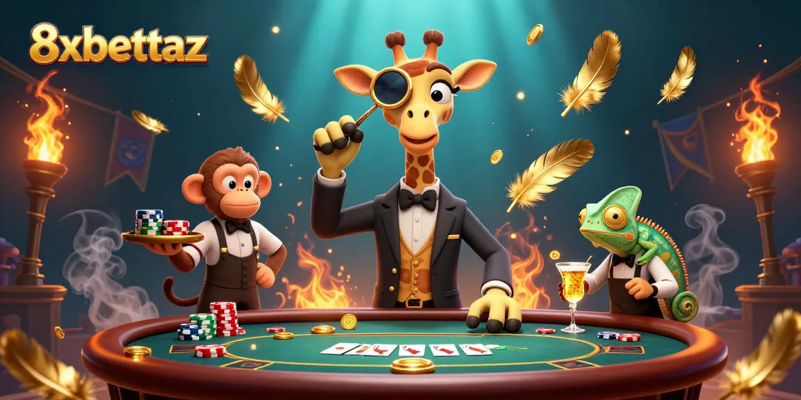 Experience high-stakes fun at 8xbettaz with our vibrant poker scene featuring dynamic characters and rich graphics.