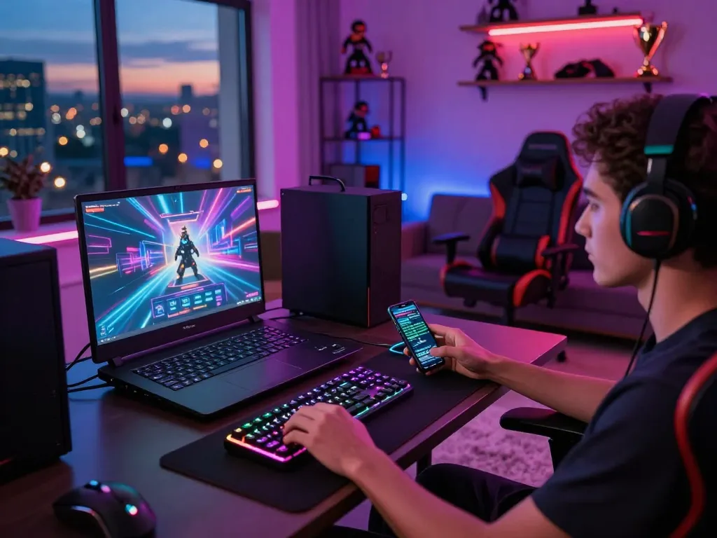 Engaging atmosphere at home using https://rikviprent.com for immersive gaming experience.