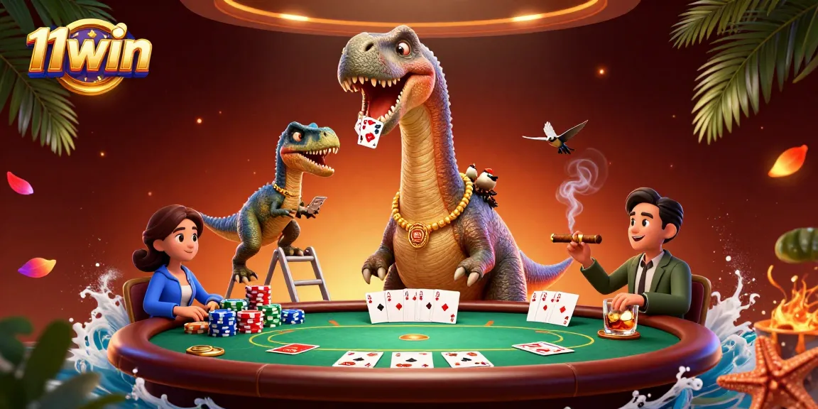Experience thrilling poker action with towering resplendence at 11win's vibrant casino scene.