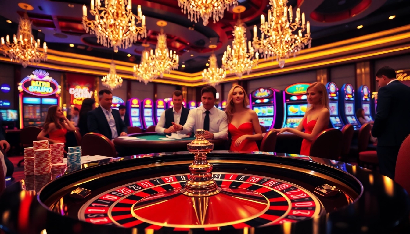 Enjoy thrilling moments at KK55 casino with poker chips and roulette in a luxurious setting.