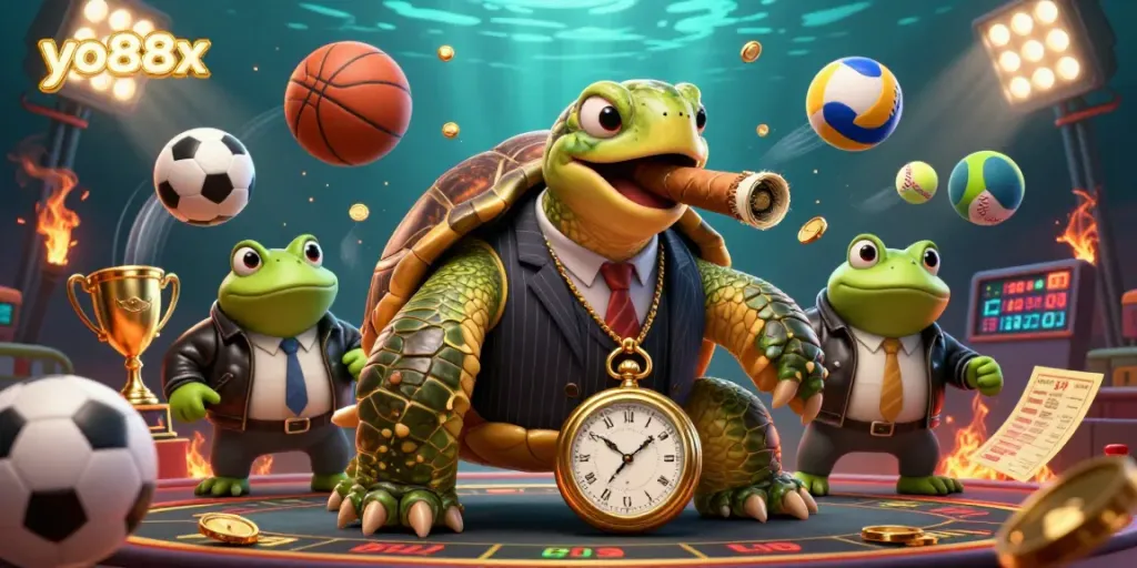 Experience excitement with yo88x and its thrilling sports betting scene featuring unique characters and dynamic elements.