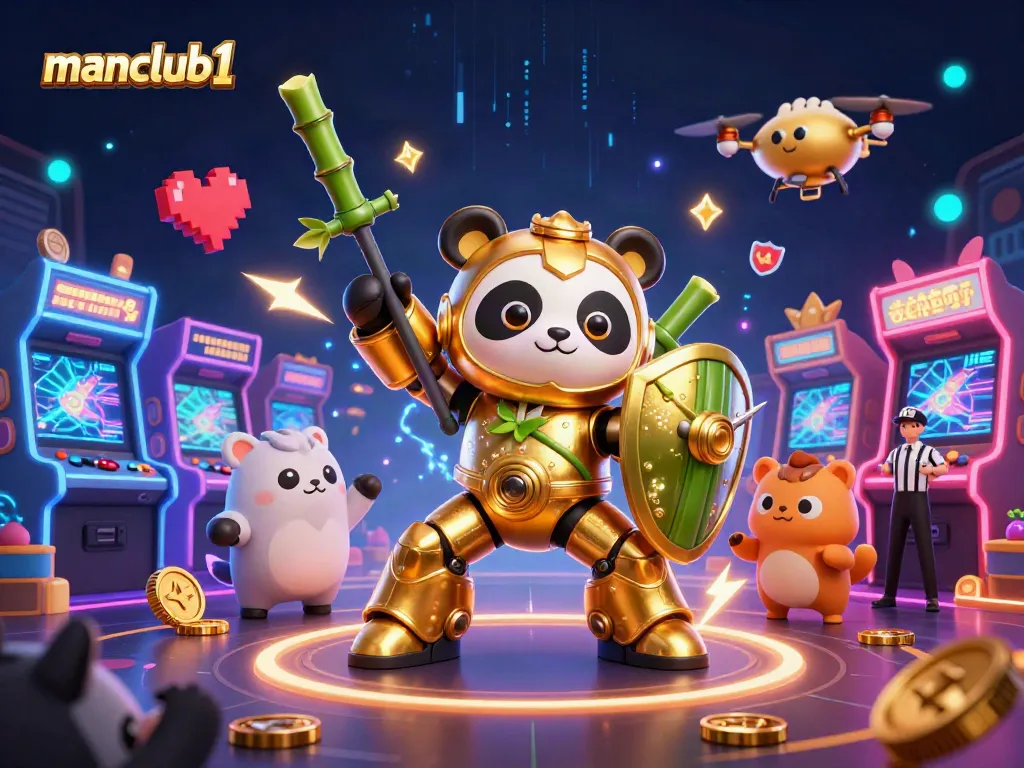 Experience the exhilarating games at manclub1 with vibrant characters and colorful casino elements in action.
