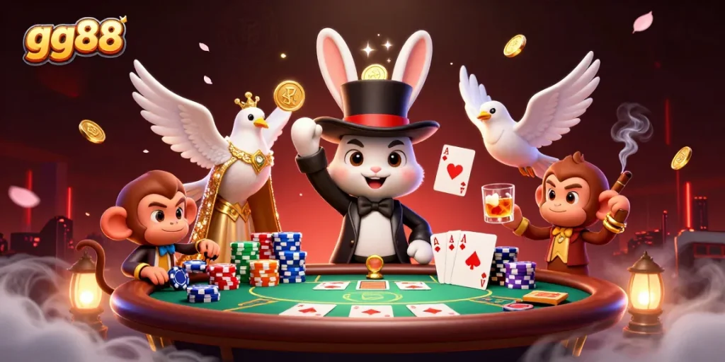Spin the reels at gg88 for fantastic poker and casino action among magical elements.